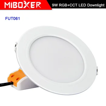 Miboxer 9W RGB+SCT LED Downlight Zatemniti FUT061 Smart led Panel svetlobe AC110 220V led Stropna luč Notranja lučka