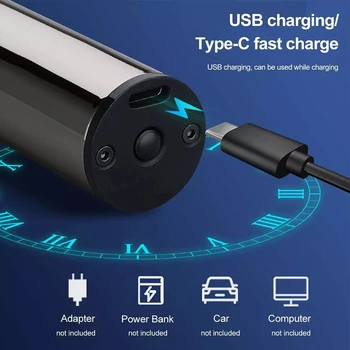 Mini Električni Hair Trimmer Strokovno USB Polnilne Akumulatorski LCD-Zaslon Lase Clipper Za Moške Brado Brivnik Stroj za Rezanje