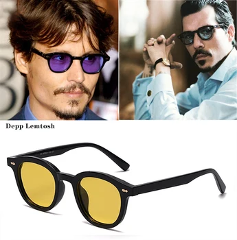 MIZHO 2021 Nov Modni Johnny Depp Lemtosh Slog Ovalne Polarizirana sončna Očala Ženske blagovne Znamke Design Stranka Kažejo Vožnjo sončna Očala Moški