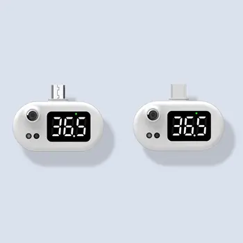 Mobilni Telefon USB Smart Termometer brezkontaktno Infrardeči Termometer Prenosni Elektronski Termometer LCD-Zaslon namizne igre