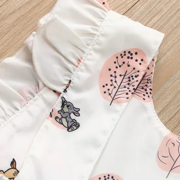 Moda 2020 Baby Dekle poletnih oblačil srčkan Jelena Cvet bombaža mehko Romper Jumpsuit za novorojenega dojenčka oblačila otrok otrok