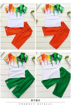 Moda za Fante Kompleti Oblačil 2020 Poletje Otrok Šport bo Ustrezala Kratkimi Rokavi T Shirt Obleko Hlače Otroci Trenirke Za 3-12years