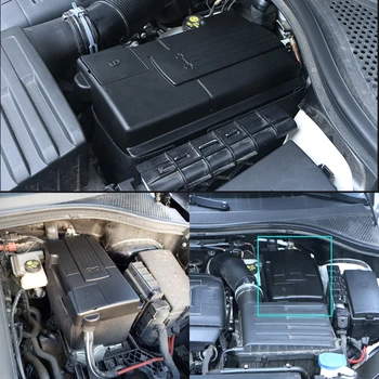 Motor avtomobila Baterije zaščitni Pokrov Za SEAT Leon Mk3 SEDEŽ Ateca Pozitivne Negativne Baterije Elektrod (Anoda Nerjavnimi Lupini