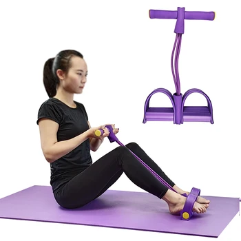 Multi-Funkcijski Napetost Vrvi Pedal Fitnes Odpornost Pasovih Latex Pedal Ženske Moški Sedi Vlečenje Vrvi, Joga, Fitnes Oprema
