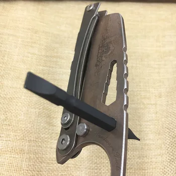 Multif 58HRC 7Cr17mov naravnost nož z Carabiner fiksno rezilo prostem lov švicarski noži kampiranje preživetje kreditne kartice