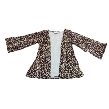 Najnovejše slog za dekle 2 kosa obleko dekle z dolgimi rokavi leopard Jopico in Prikrivanje bell hlače