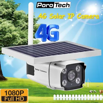 Najnovejši 4G Solar Powered IP Kamera z Vgrajeno Baterijo za Podporo 4G Kartice SIM HD 1080P Brezžični Prostem Varnosti CCTV Kamere YN88