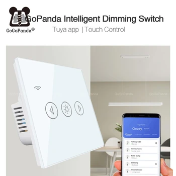 Nov evropski Standard Dimmer Luči Wifi App Nadzor Dotik Stikala Smart Avtomatizacije Nepremočljiva Stikalo 220V Tuya