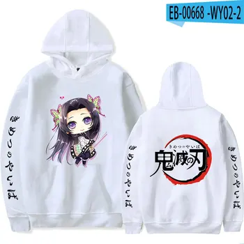 Nova Risanka Demon Slayer Harajuku pulover s kapuco za Moške, ženska Moda in Ženske Majica Oblačila 2D Jeseni Udobno Priložnostne Ulica Puloverju