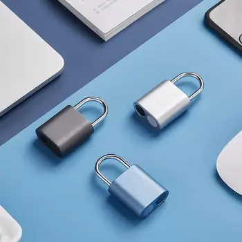 Nove Noč Loc Smart Prstnih Ključavnico IPX7 Nepremočljiva USB za Polnjenje Elektronskih Prenosnih Zaklepanje Hitro Odkleni Home Safety Lock