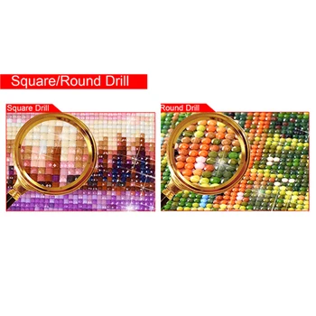 Novi modeli 5D DIY Oljna slika Psa in Luna Diamond vezenje mozaik doma dekoracijo diamond slikarstvo Navzkrižno Šiv Nosorogovo