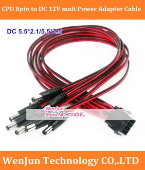 Novo 18awg / 20awg žice CPU 8pin Ženski DC 12V Priključek DC Moški napajalnik kabel 5.5*2.1 mm/ 5.5/2.5 mm