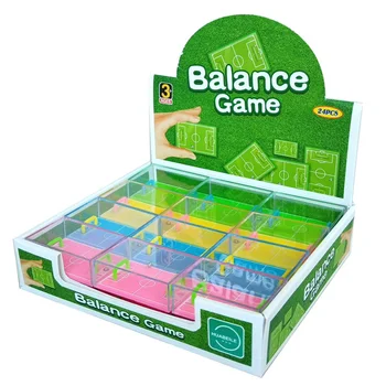 Novo 24Pcs/niz Izobraževalnih Plastičnih zabavna Žogo Mini Nogometno igrišče Palm Možganov Teaser Ravnotežje Igre za Otroke, Otroci Darila