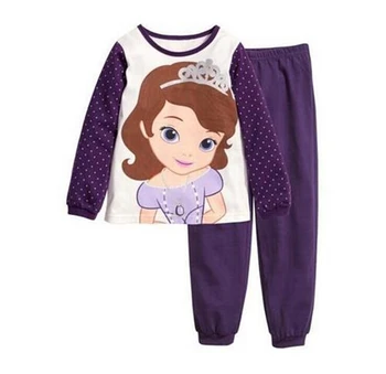 Novo otroci Dekleta pižame določa dekle, Princesa pižame otroci pijama infantil sleepwear domov oblačila risanka bombaž Otroška pijama 2-7Y
