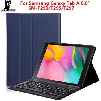 Obdavčljivi Tipkovnice, Ohišje za Samsung Galaxy Tab A 8.0 2019 Primeru Kritje za SM-T290/T295 Brezžični Izmenljive Bluetooth Tablet funda