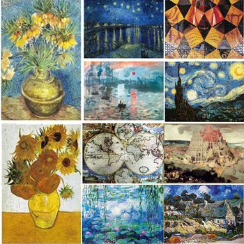 Odrasli otroci svetovno znanih slikah Van Gogha zvezdnato nebo mladi puzzle papir puzzle tlaka igrače, igrače za otroke