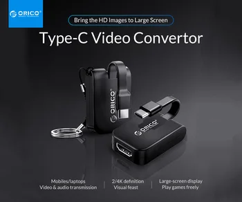 ORICO Tip-c HDMI/VGA/DP/Mini DP Mini Converter Adapter USB C SREDIŠČE za TV MacBook Pro ChromeBook Xiaomi Huawei Mate 10 Samsung
