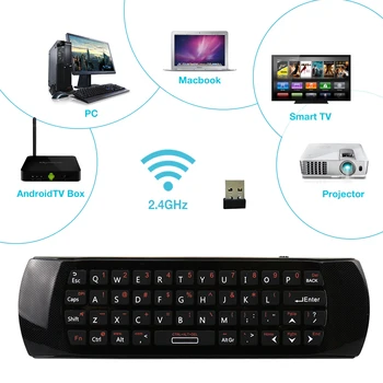 Original Rii i25 2.4 G Mini Brezžična angleško Tipkovnico, Air Fly Mouse IR Daljinski Učenje za Android Smart TV Box Laptop IPTV HTPC