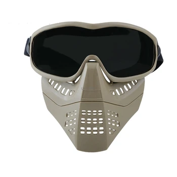Paintball Taktično Masko z Očala Lov Vojaško Streljanje Cs Masko Windproof Poln Obraz Airsoft Usposabljanje Vojske Maske, Očala