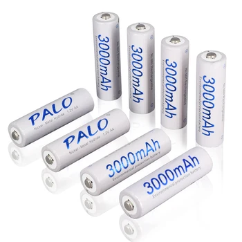 Palo 4-16pcs AA Baterija za ponovno Polnjenje 1,2 V 3000mAh NI-MH baterij Nimh Baterije Mh Visoka Zmogljivost AA Baterije za Fotoaparat Igrača Avto