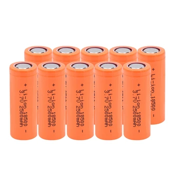 Polnilna litijeva baterija za Elektronsko cigareto 18500 Litijeve Baterije 3,7 V 2500mAh z Visoko Zmogljivostjo Za Baklo Igrače