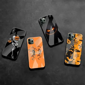 Presenečenje Noč Čarovnic Telefon Primeru Kaljeno Steklo Za iPhone 11 XR Pro XS MAX 8 X 7 6S 6 Plus SE 2020 primeru