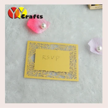 Prilagodite tiskanje poroka kartic ujemanje rsvp kartico pearl papir laser cut rose design brezplačno tiskanje serive za poroko korist