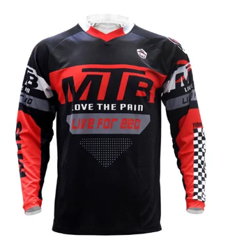 Quick Dry MTB Jersey Motokros DH Obrabe BMX Kolesarjenje Gorsko Kolo Oblačila Spustu Majica s kratkimi rokavi
