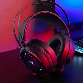Rapoo VH500C Gaming Slušalke Virtualni 7.1 Channel Surround Zvok Igre Slušalke z Mikrofonom LED Luč Za Računalnik Gamer PS4 FPS