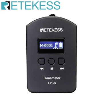 RETEKESS TT106 UHF Profesionalni Brezžični Oddajnik za brezžične tour guide system konferenčni ogled cerkve sočasno