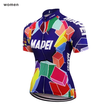 Retro Zunanji Kolesarski Dres 2020 Ženske Vrh Kratek Rokav Kolesarska Oblačila Breatahble multi Camisa MTB Maillot ciclismo BOUYGUES