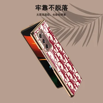 Samsung zfold2 mobilni telefon primeru zložljiv zaslon f9160 zaščitna torbica Z fold2 stekla primeru fold2 galvanizacijo 5g
