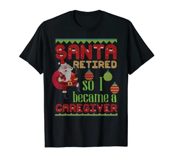 Santa Pokoju, Tako Negovalec Božič T-Shirt-Moške sem Postal T-Majica-Črna