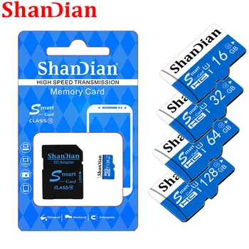 SHANDIAN Original Smast SD Class10 do 95MB/S Smastsd 128GB/64GB/32GB/16GB class 10 do 80MB/S za Telefone, Fotoaparate,