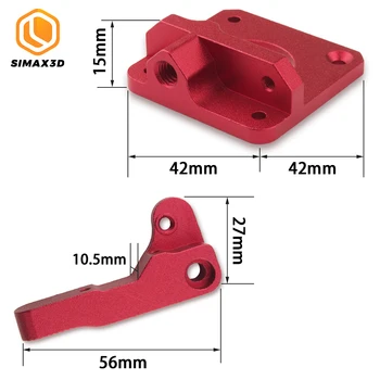 SIMAX3D 3D tiskalnik kompleti deli MK8 dvojno orodja za iztiskanje CR-10 CR-10S Blok bowden 1.75 mm Žarilno Reprap edaja 3 pro Ekstrudiranje
