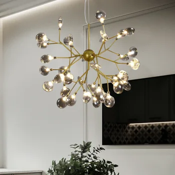 Skandinavski slog ini sodobnih Firefly lestenec, minimalističen, dnevna soba razsvetljavo ustvarjalne osebnosti restavracija spalnica lučka