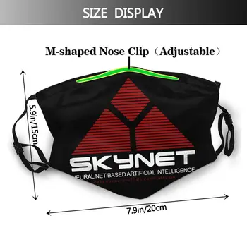 Skynet Terminator Non-Enkratno Usta Masko Dustproof zaščitni Pokrov Respirator Žarilna Maske z Filtri