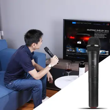 Smart USB Brezžični Mikrofon Ročni Mikrofon z USB Sprejemnik za Karaoke Govora, Zvočnik Mikrofon za 3,5 mm 6,35 mm Naprave
