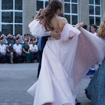 SoDigne Sijoče Bleščice Prom Oblačenja Dolgo 2020 Off Ramo Strani Špranjske Formalnih Obleke Backless Večerno obleko Vestidos De Gala