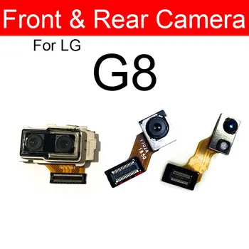 Spredaj & Zadaj Glavna Kamera Modul Za LG G8 ThinaQ G820N G820V G820QM G8s ThinaQ G810EAW Mala & Nazaj Velik Fotoaparat Nadomestni Deli
