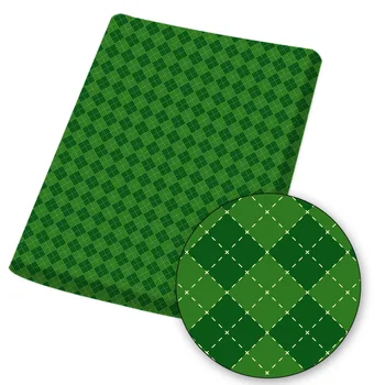 St. Patrick ' s Day Poliester Bombaž Tkanina Štiri Liste Tiskane Tkanine DIY Šivanje Domačega Tekstilnega Materiala, ki Oblačilo 45*145 cm 80 g IBOWS