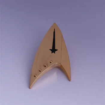 Star Odkritje Kapetan Značko Ukaz Značko Starfleet Broške Kovinski Cosplay Prop