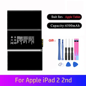 Tablični Baterija Za Apple iPad 2 2. Generacije A1395 A1396 A1397 Zamenjava Baterije Laptop Bateria 6500mAh z Brezplačno Orodja