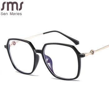 TR90 Kvadratnih Optična Očala Okvirji za Ženske, Moške Jasno Očala Pregleden Objektiv Spektakel Očala Okvirji Unisex Anti Modra Svetloba