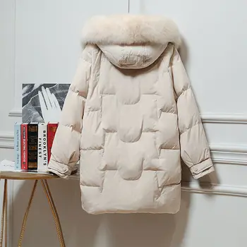 Tuji-slog Bombaž-oblazinjena Oblačila ženska Zimska Jakna 2020 Debele Navzdol Parka S Kapuco Svoboden Toplo Ženski Zimski Plašč Y605