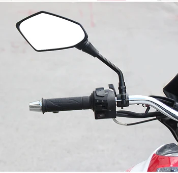 Univerzalno 1 Par Motocikel Strani Rearview Mirror za HONDA cb100rs cb125 cb125f cb125s cb1300 cb190r cb350 cb400 sf cb400vtec