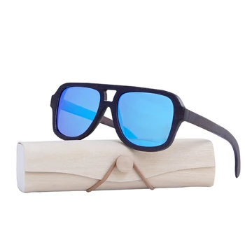 Upscale Ročno Bukev okvir, Lesene Unisex sončna očala Letnik Polarizirana sončna očala za ženske Plaži Anti-UV očala