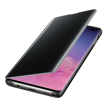 Uradni Originalni S-View Full Flip Cover Samsung Galaxy S10 Plus S10e Kritje Smart Ogledalo Jasno Vaja Primeru