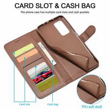 Usnjena torbica Za Xiaomi Mi 10T Pro Mi10T Lite Kritje Luksuzni Denarnice Magnetni Flip Telefon Vrečke Za Redmi Opomba 9 Pro Max 9s 8T 8