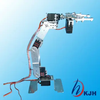V celoti Sestavljen 6 DOF Robot Roko +Mehanske Nevihte+6PCS Visok navor servos +nerjavečega jekla znanja,Pravokotnik Šasije, Brezplačna dostava